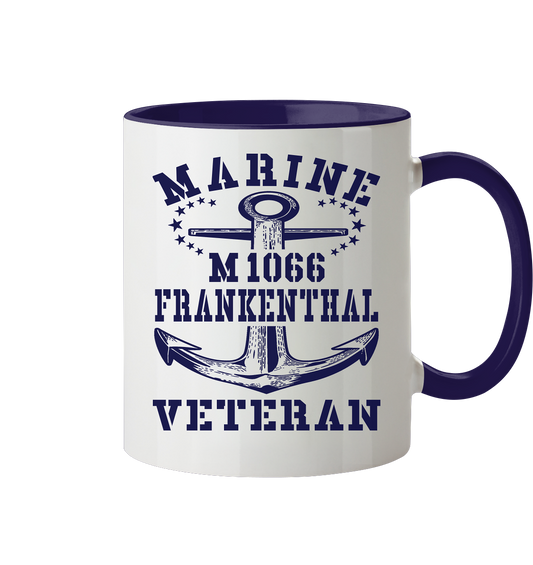 Mij.-Boot M1066 FRANKENTHAL Marine Veteran - Tasse zweifarbig