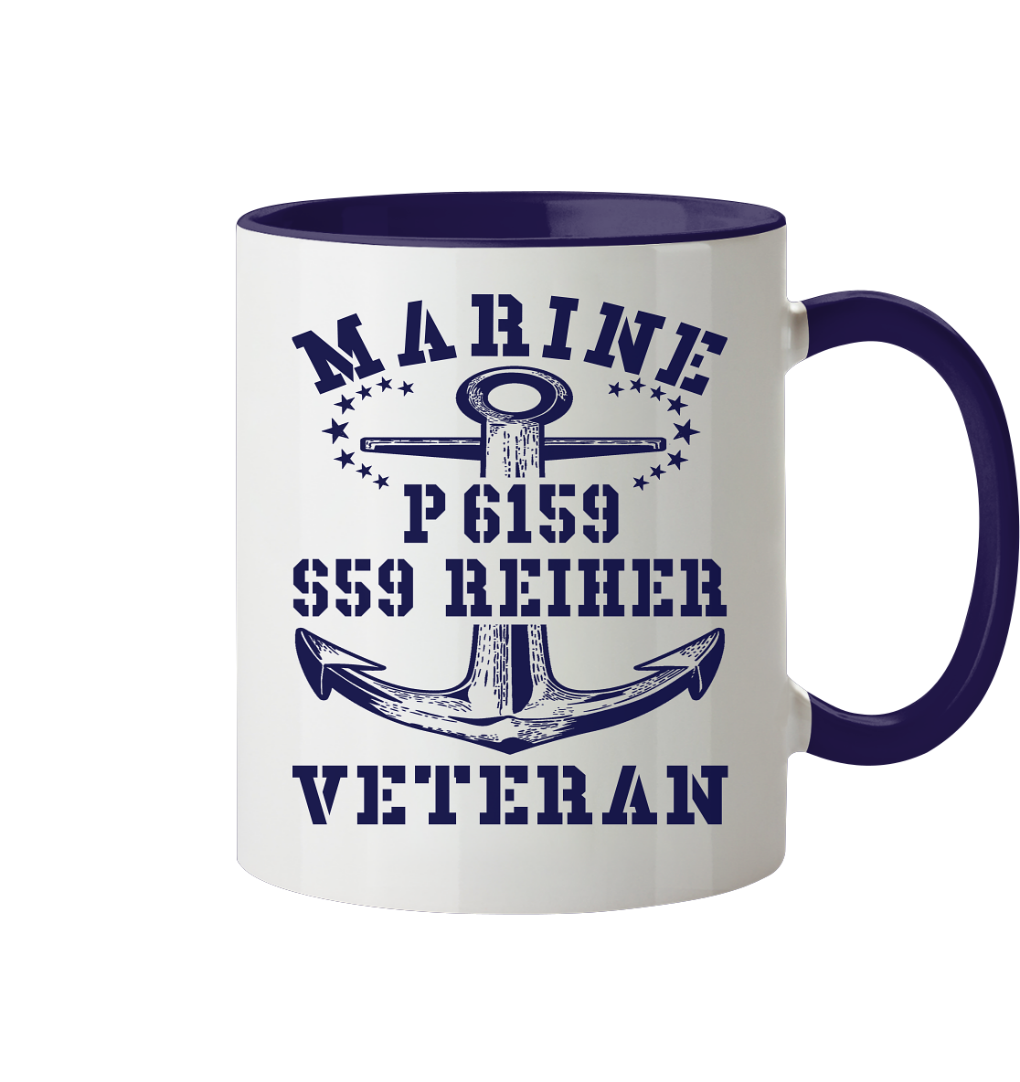 P6159 S59 REIHER Marine Veteran - Tasse zweifarbig