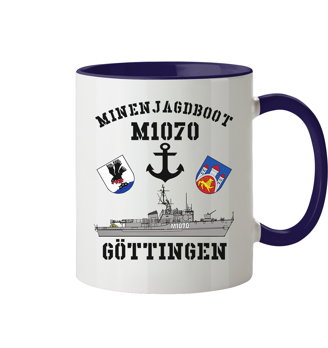 Mij.-Boot M1070 GÖTTINGEN Anker - Tasse zweifarbig