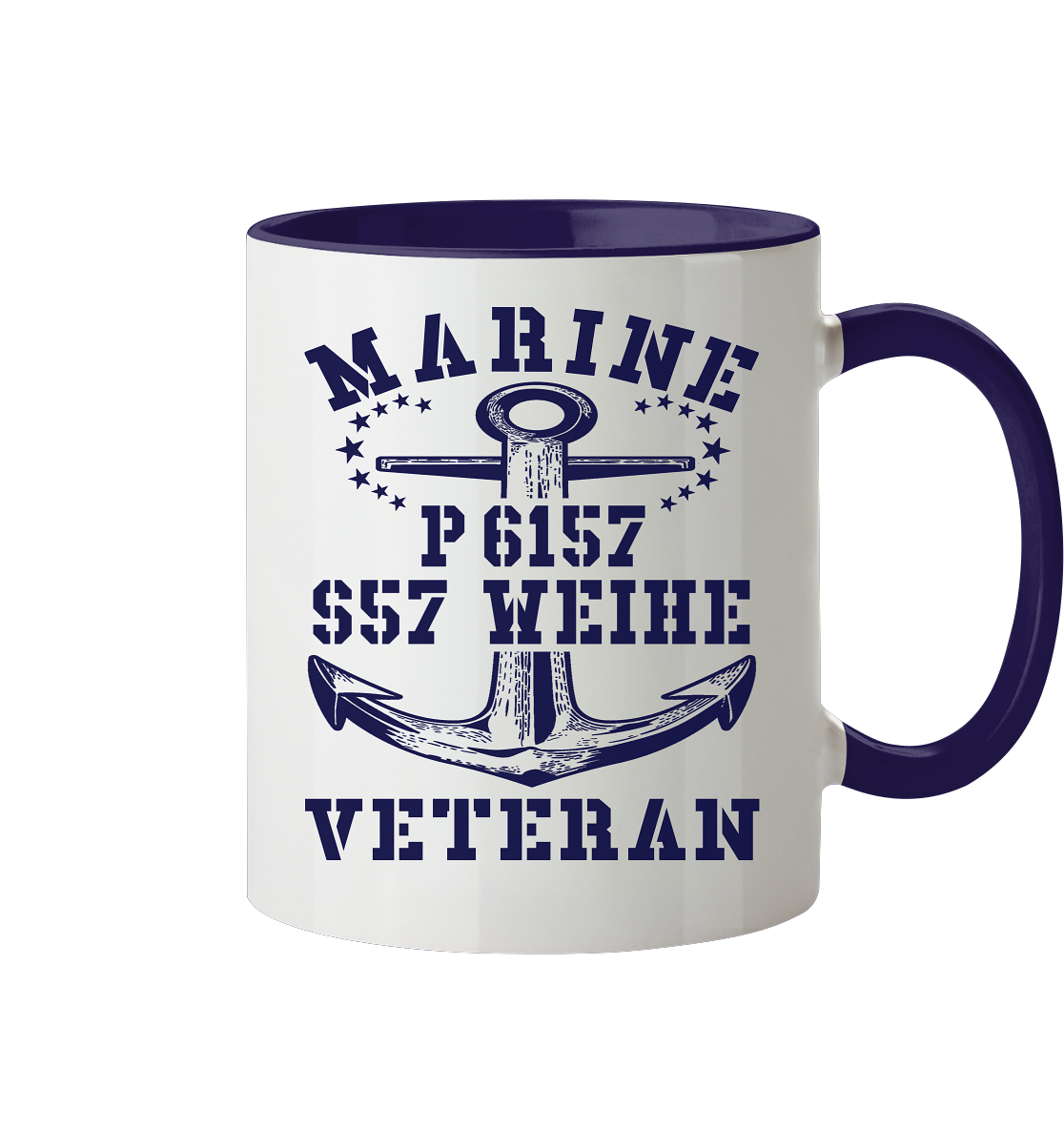 P6157 S57 WEIHE Marine Veteran - Tasse zweifarbig