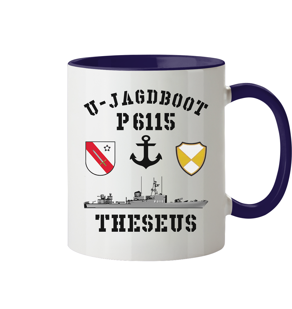 U-Jagdboot P6115 THESEUS Anker - Tasse zweifarbig