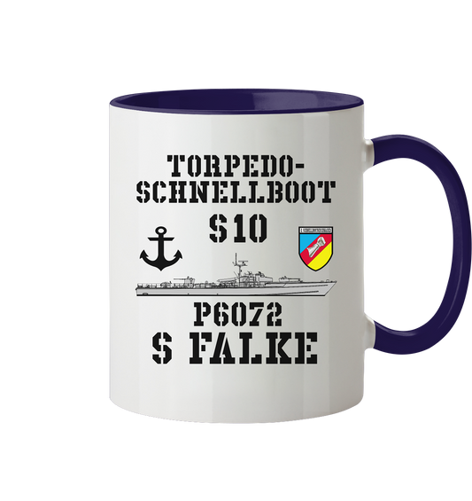 Torpedo-Schnellboot S10 P6072 FALKE Anker - Tasse zweifarbig