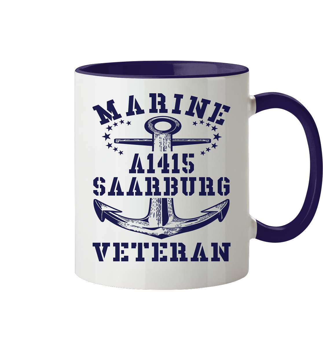 Troßschiff A1415 SAARBURG Marine Veteran - Tasse zweifarbig