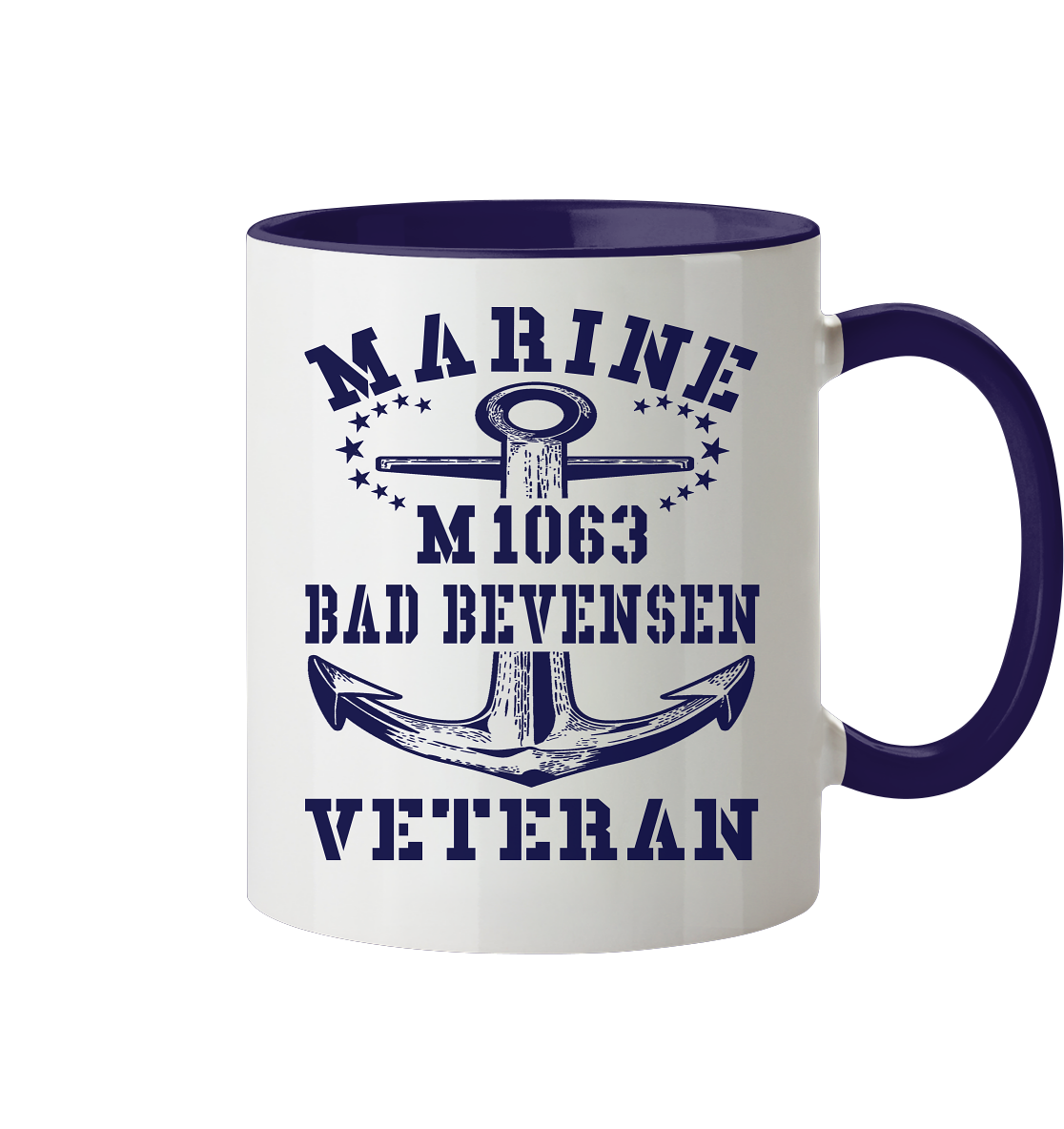 Mij.-Boot M1063 BAD BEVENSEN Marine Veteran - Tasse zweifarbig