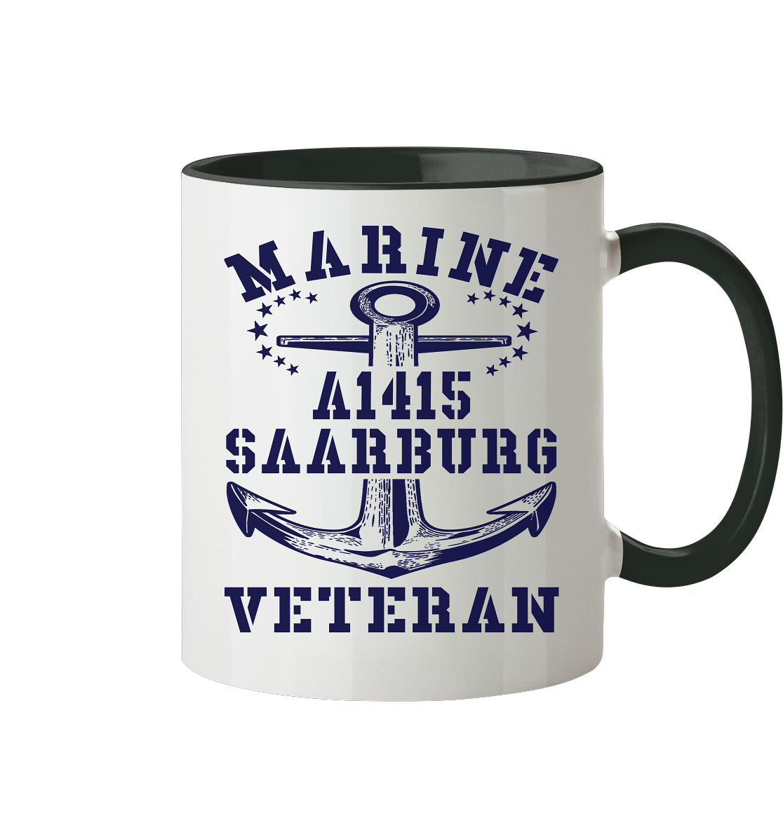 Troßschiff A1415 SAARBURG Marine Veteran - Tasse zweifarbig
