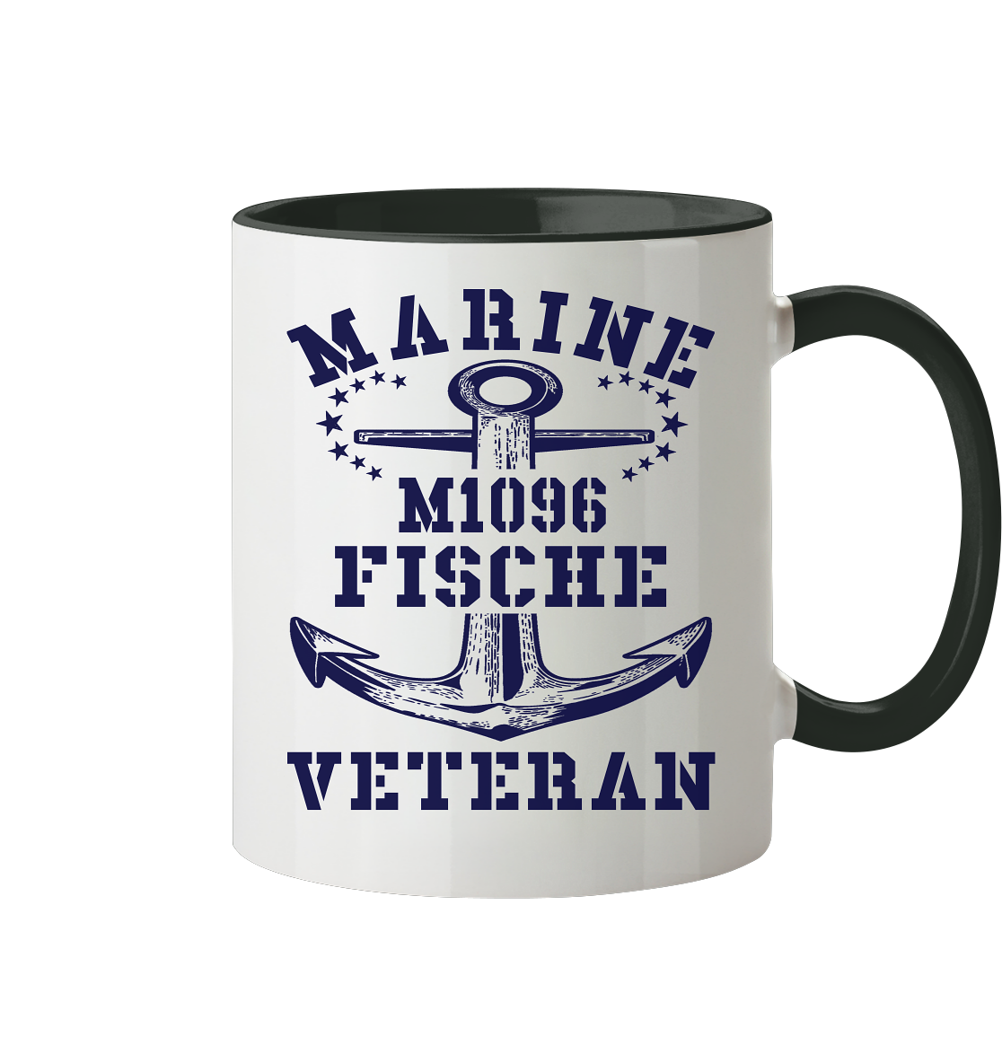 SM-Boot M1096 FISCHE Marine Veteran - Tasse zweifarbig