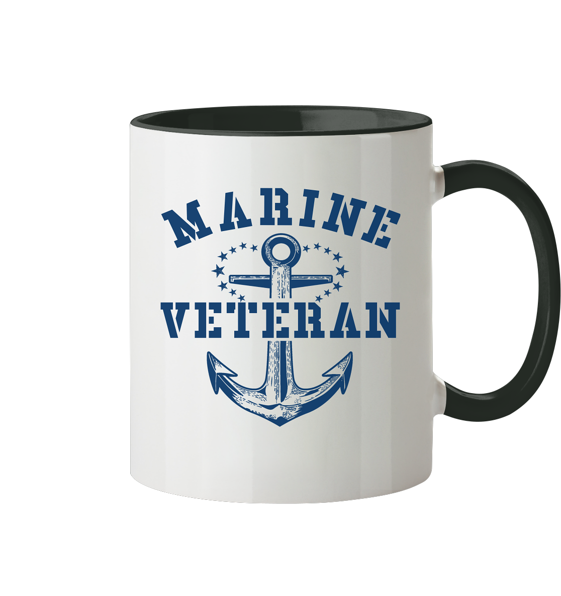 MARINE VETERAN ANKER - Tasse zweifarbig