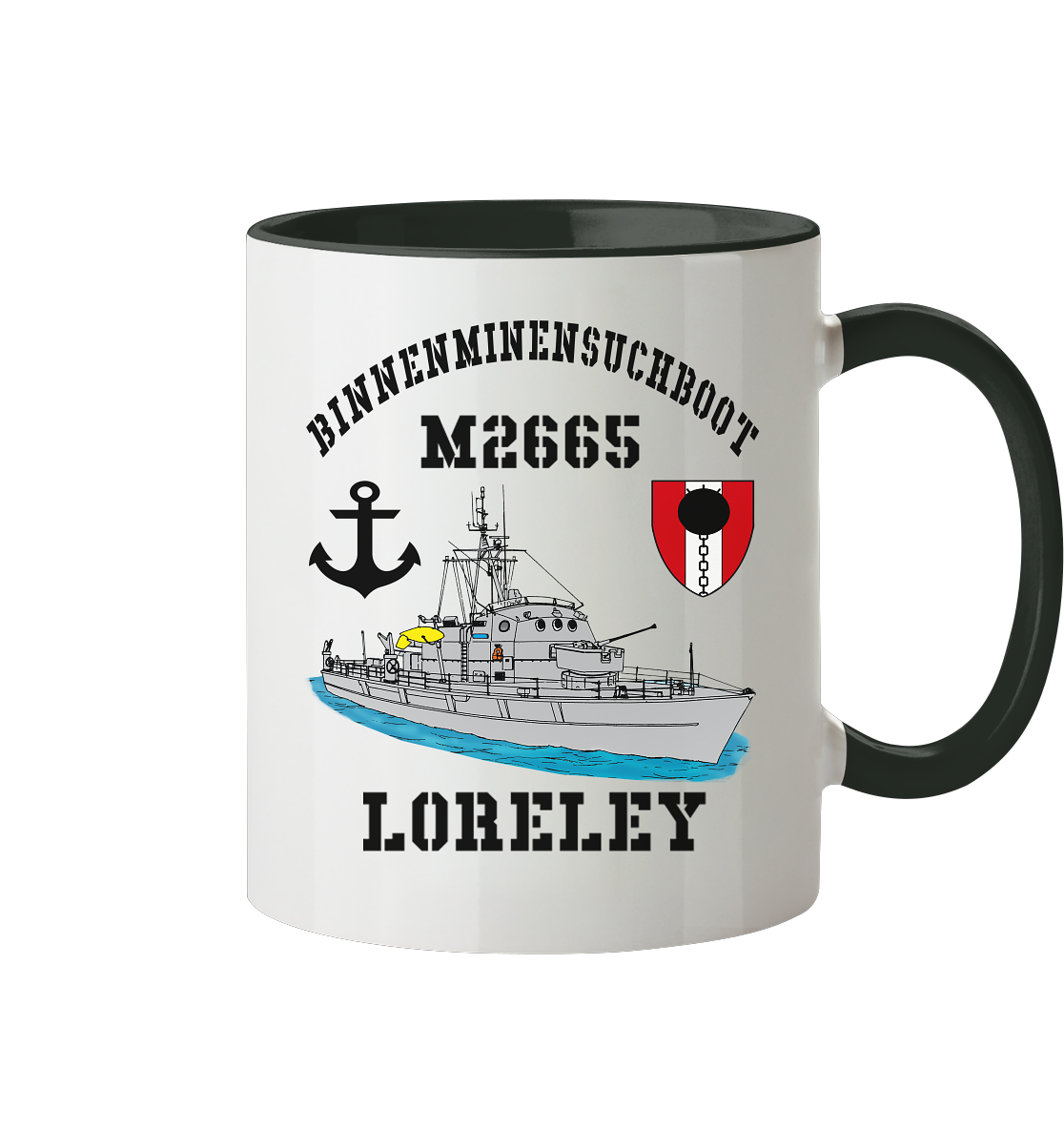 BiMi M2665 LORELEY 7.MSG Anker - Tasse zweifarbig