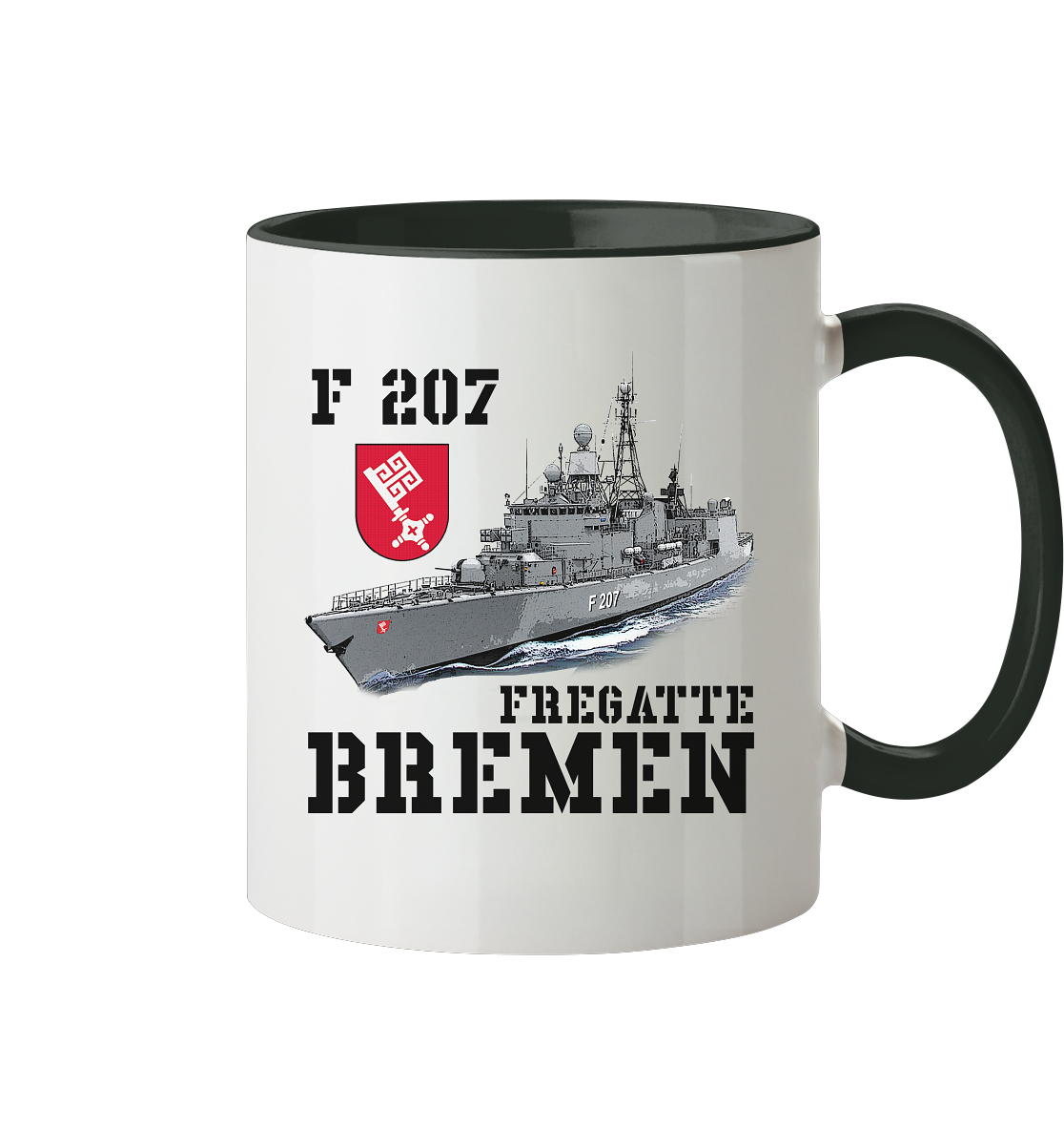 F207 Fregatte BREMEN - Tasse zweifarbig
