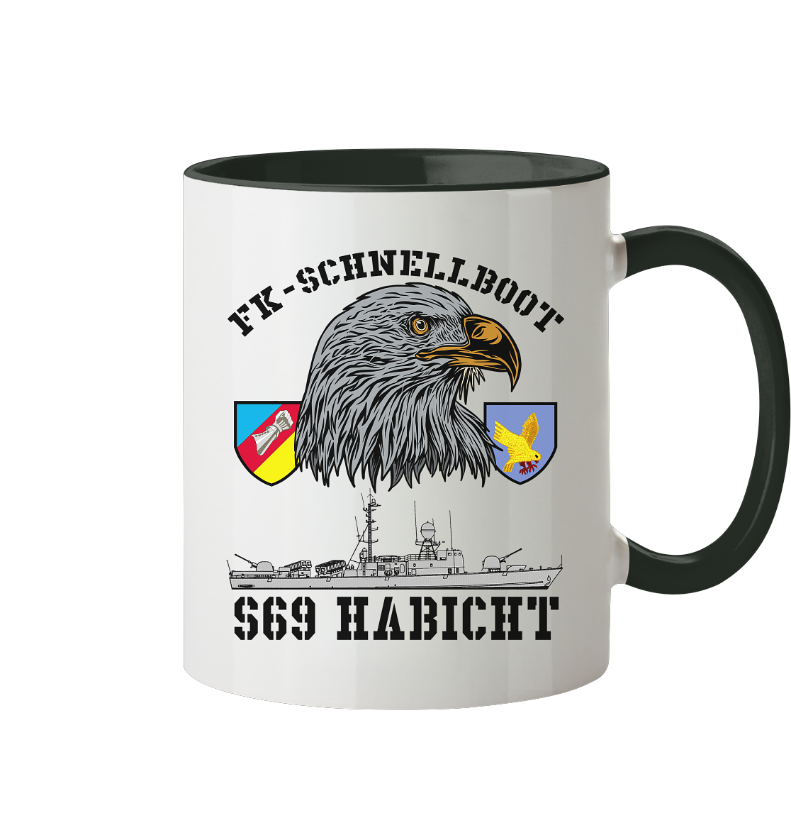 S69 HABICHT - Tasse zweifarbig