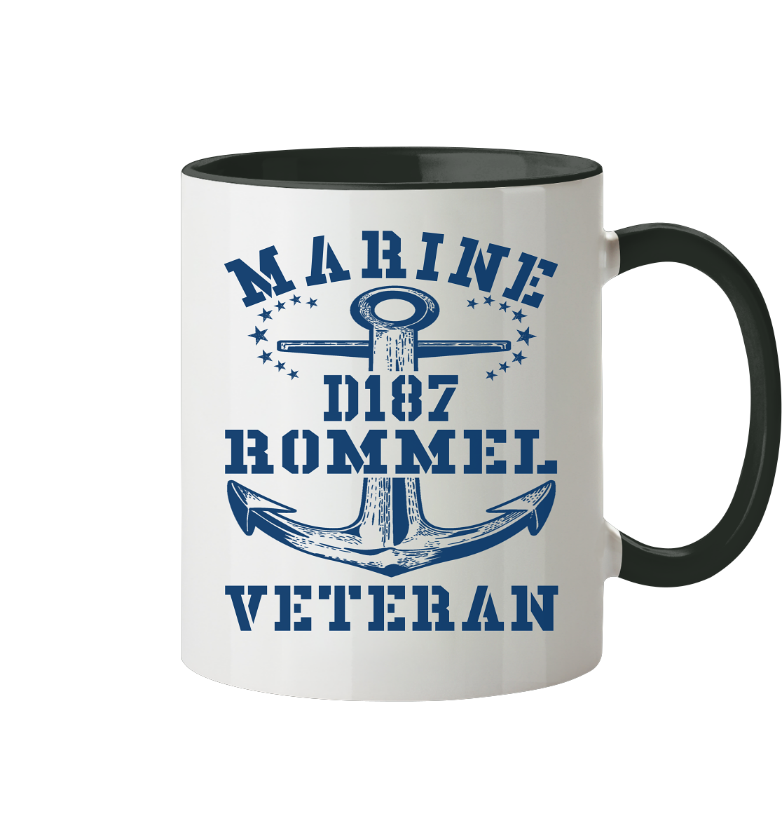 Zerstörer D187 ROMMEL Marine Veteran - Tasse zweifarbig