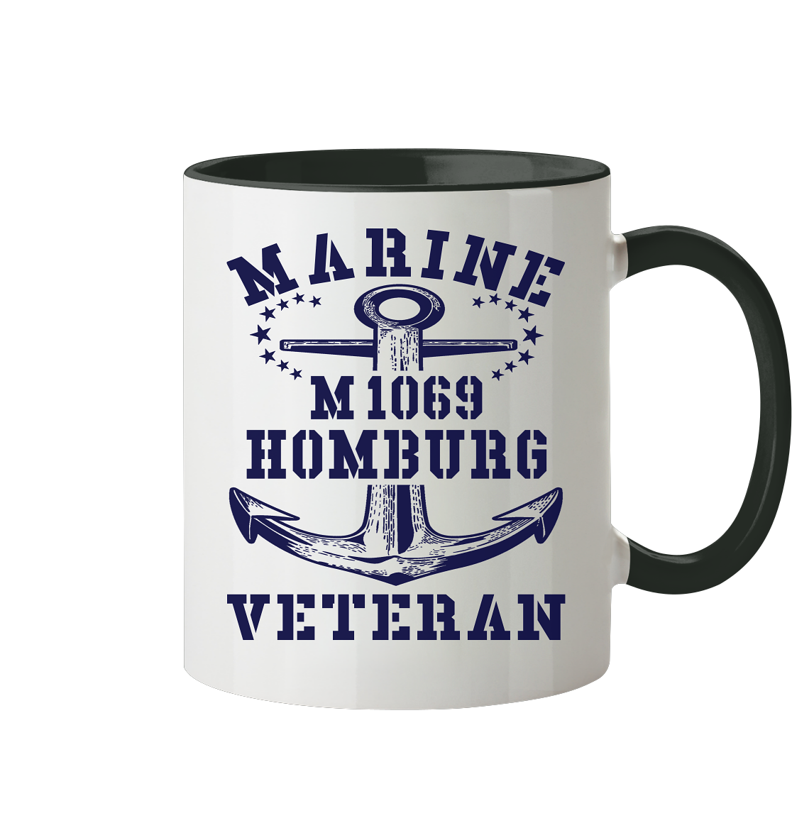 Mij.-Boot M1069 HOMBURG Marine Veteran - Tasse zweifarbig