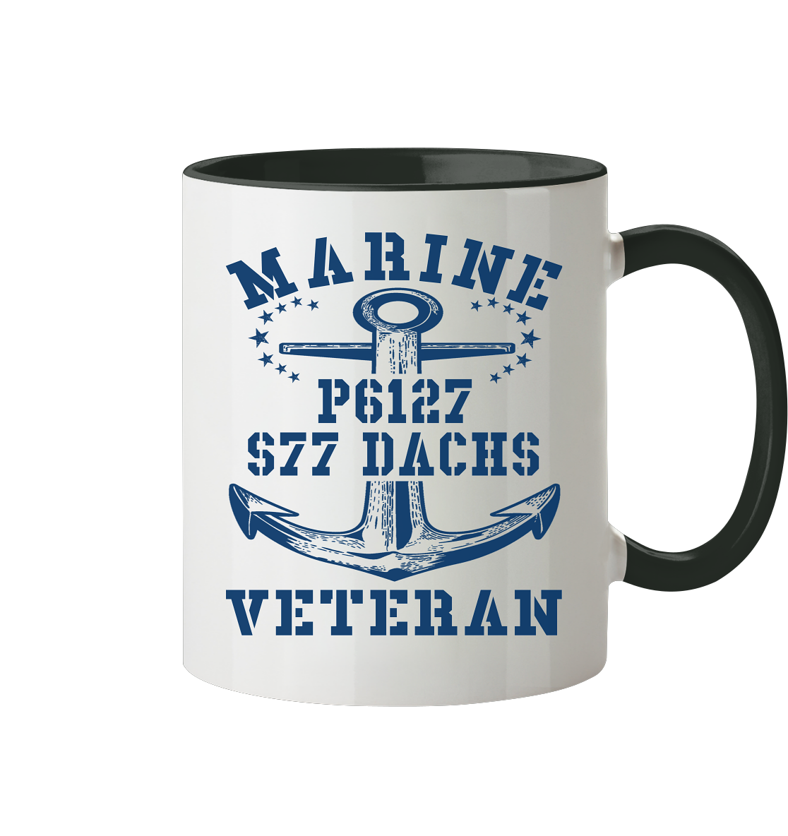 FK-Schnellboot P6127 DACHS Marine Veteran - Tasse zweifarbig