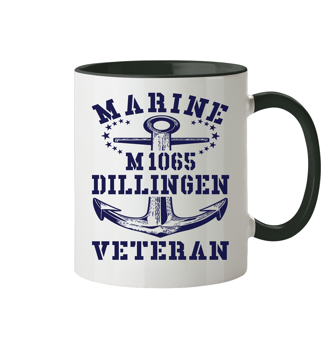 Mij.-Boot M1065 DILLINGEN Marine Veteran  - Tasse zweifarbig
