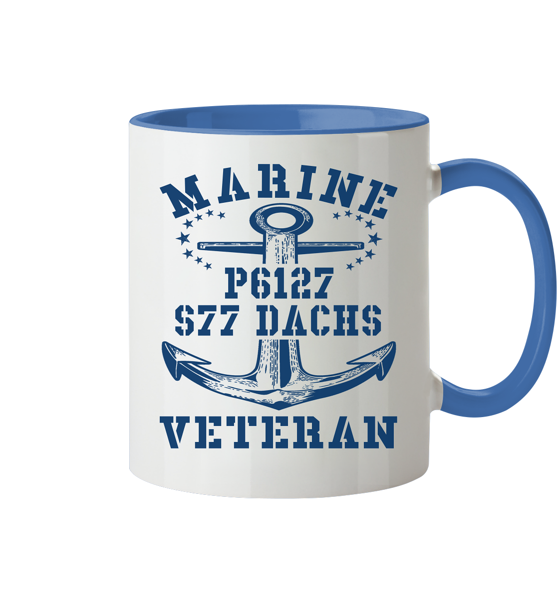 FK-Schnellboot P6127 DACHS Marine Veteran - Tasse zweifarbig