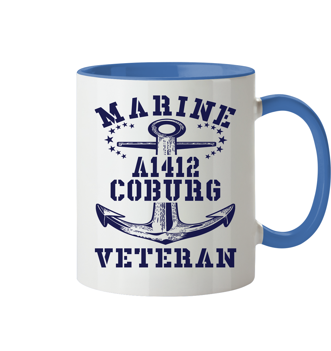 Troßschiff A1412 COBURG Marine Veteran  - Tasse zweifarbig