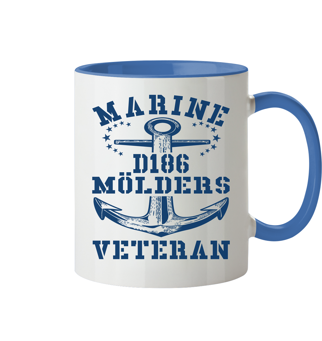 Zerstörer D186 MÖLDERS Marine Veteran - Tasse zweifarbig