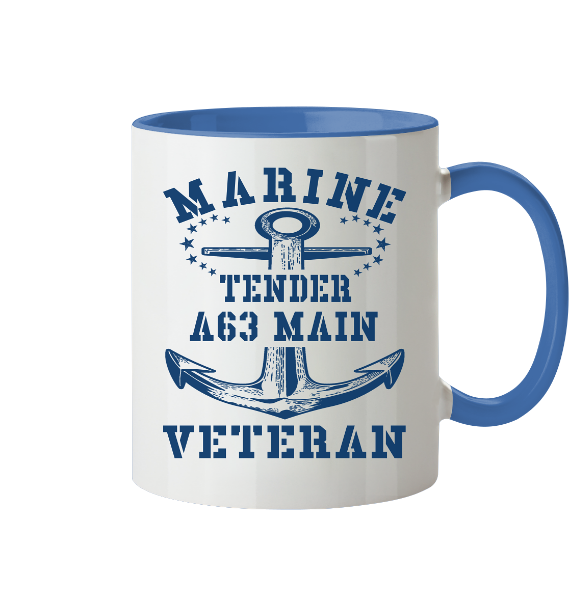 Tender A63 MAIN Marine Veteran - Tasse zweifarbig