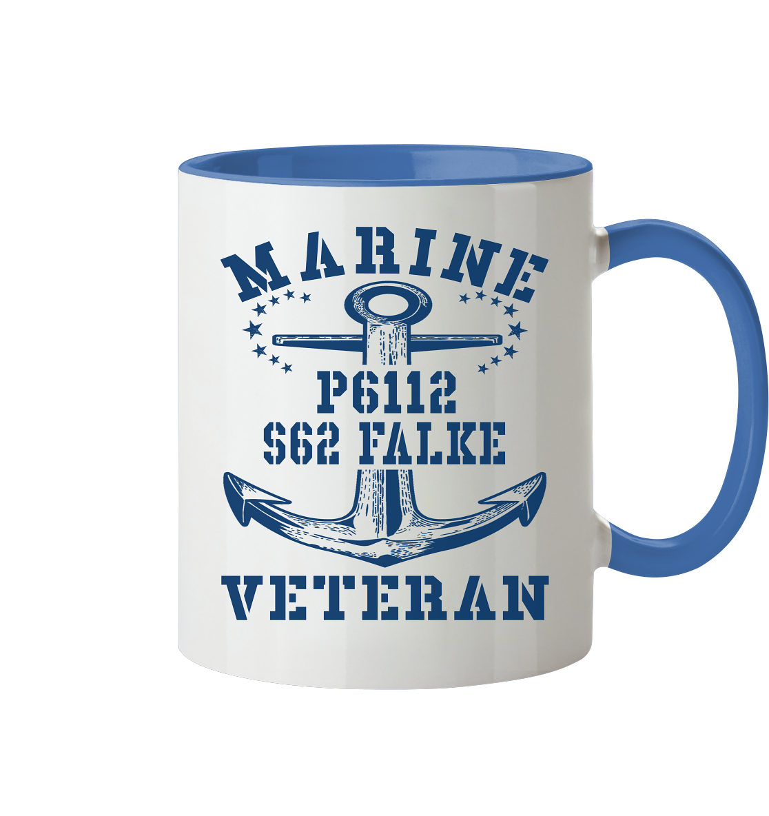 FK-Schnellboot P6112 FALKE Marine Veteran - Tasse zweifarbig