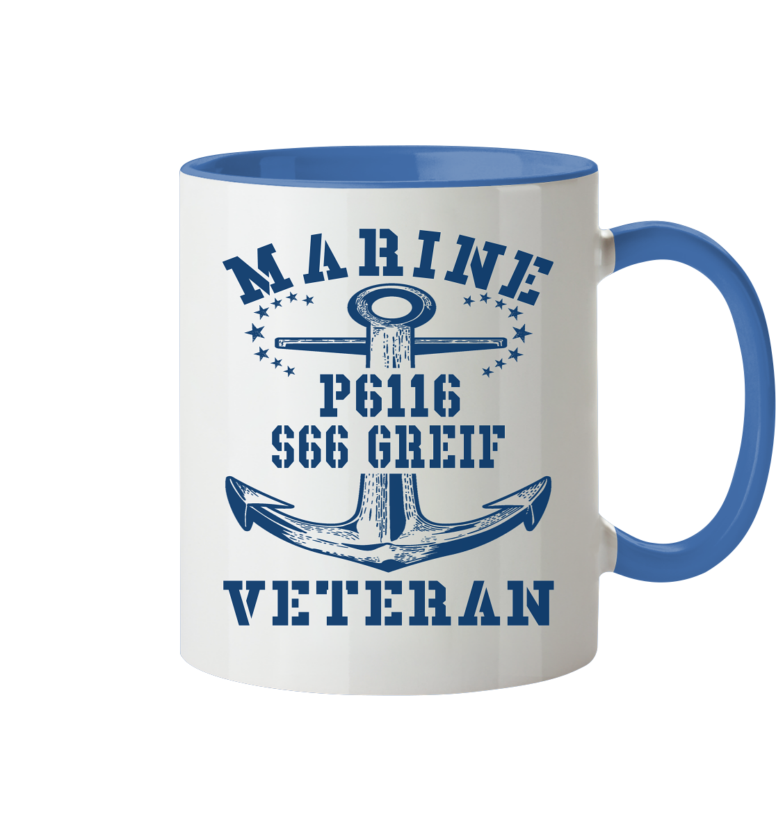 FK-Schnellboot P6116 GREIF Marine Veteran - Tasse zweifarbig