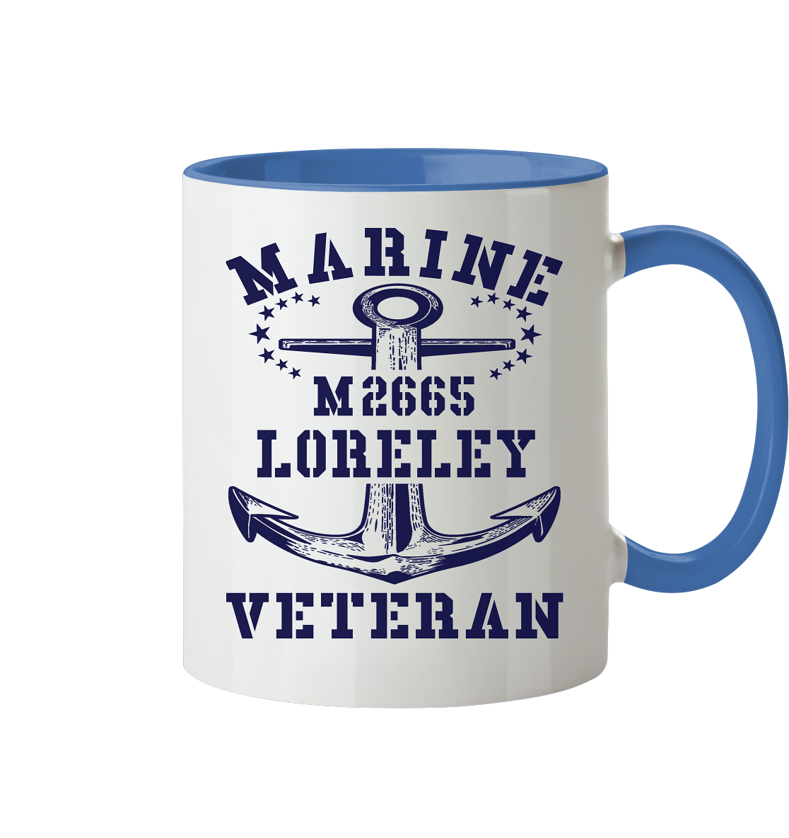BiMi M2665 LORELEY Marine Veteran - Tasse zweifarbig