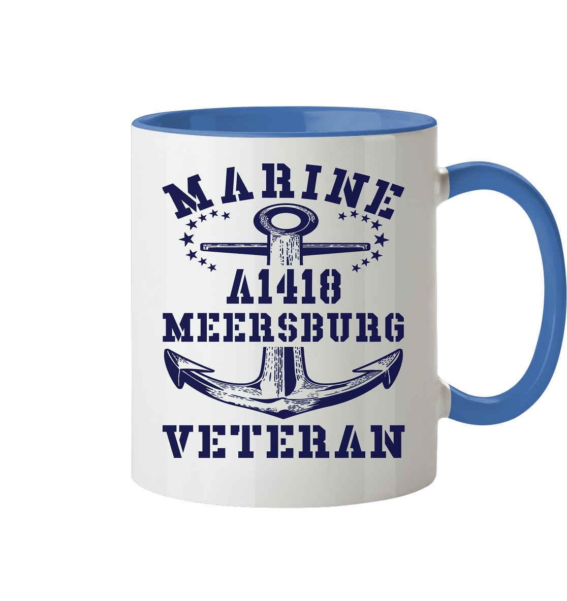 Troßschiff A1418 MEERSBURG Marine Veteran - Tasse zweifarbig