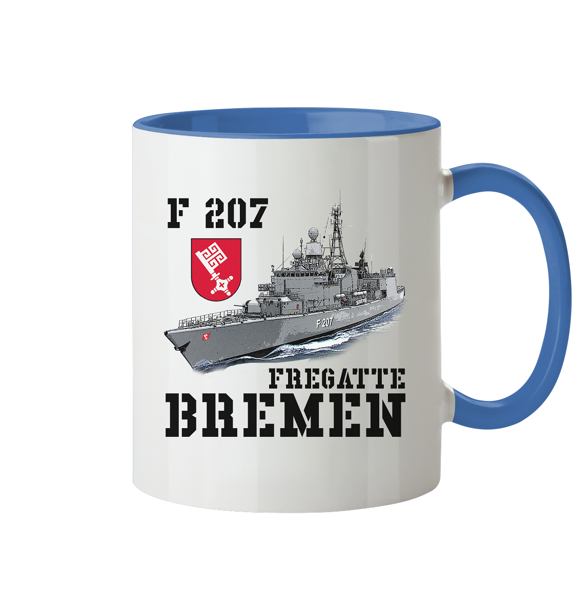 F207 Fregatte BREMEN - Tasse zweifarbig