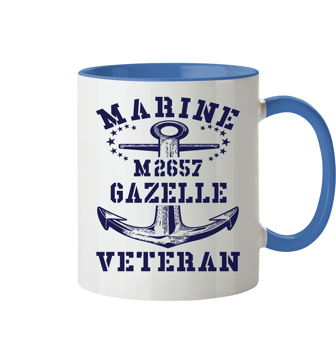 BiMi M2657 GAZELLE Marine Veteran - Tasse zweifarbig