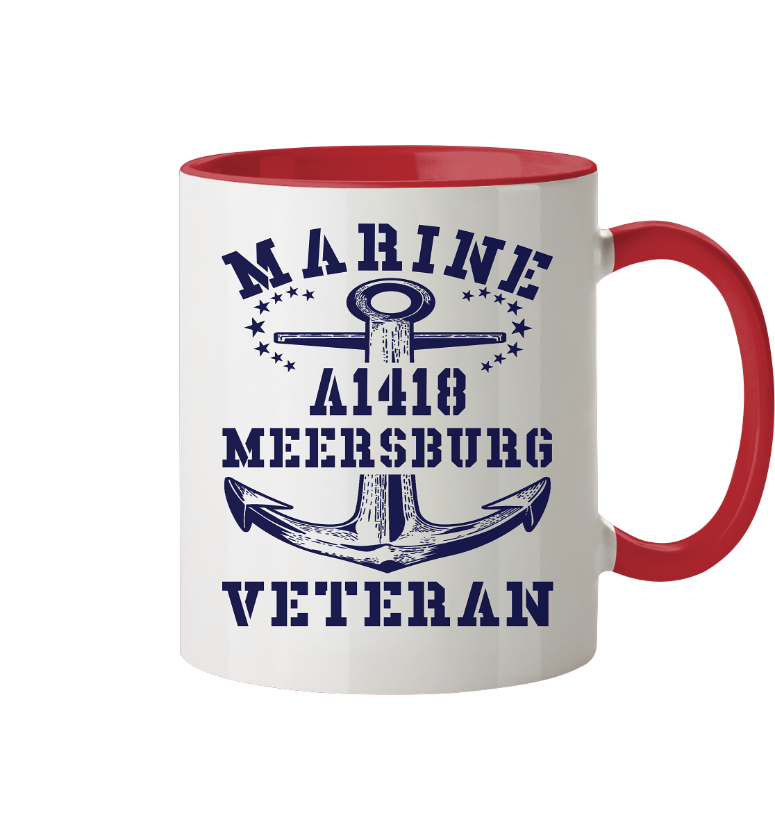 Troßschiff A1418 MEERSBURG Marine Veteran - Tasse zweifarbig