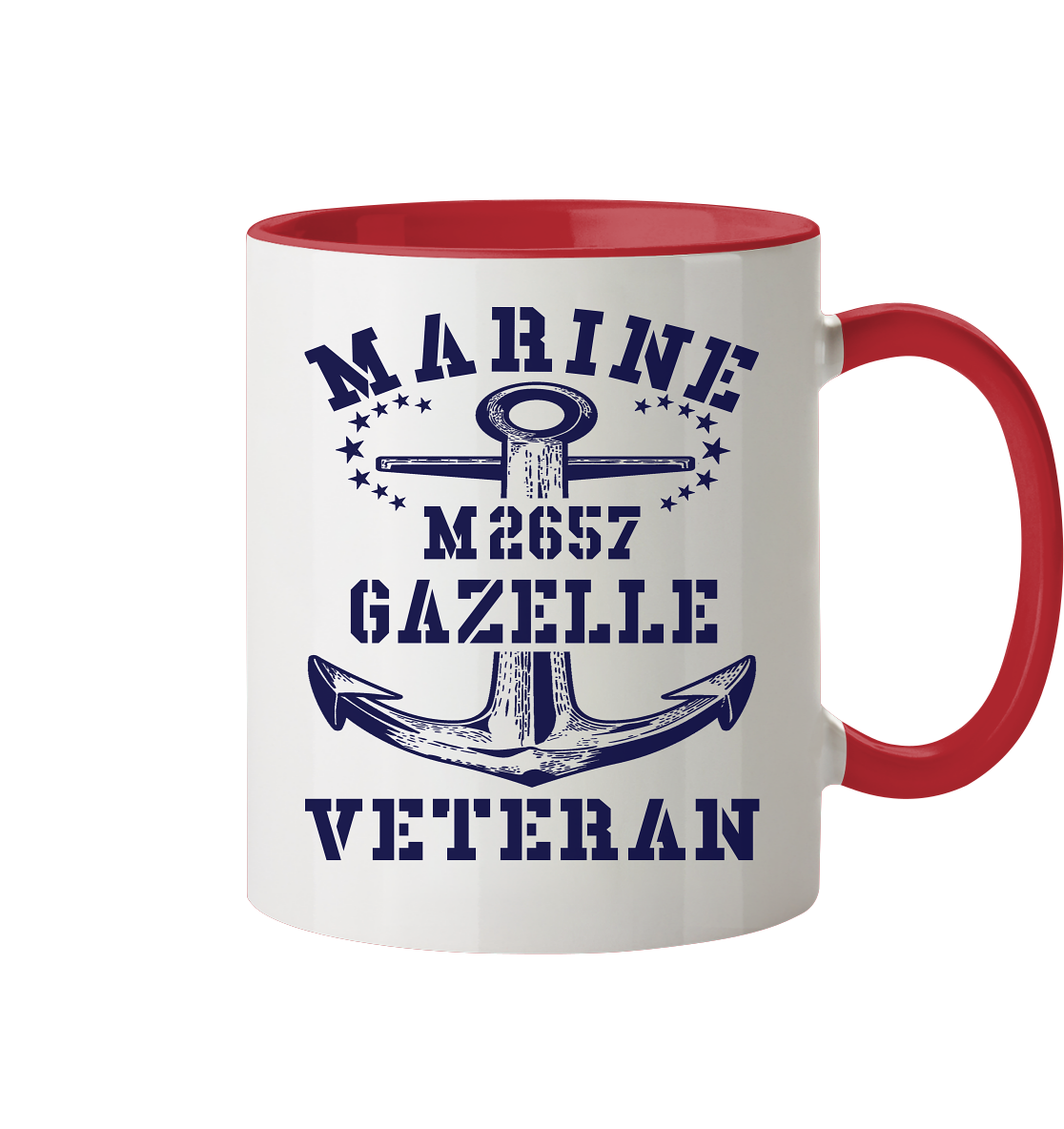 BiMi M2657 GAZELLE Marine Veteran - Tasse zweifarbig