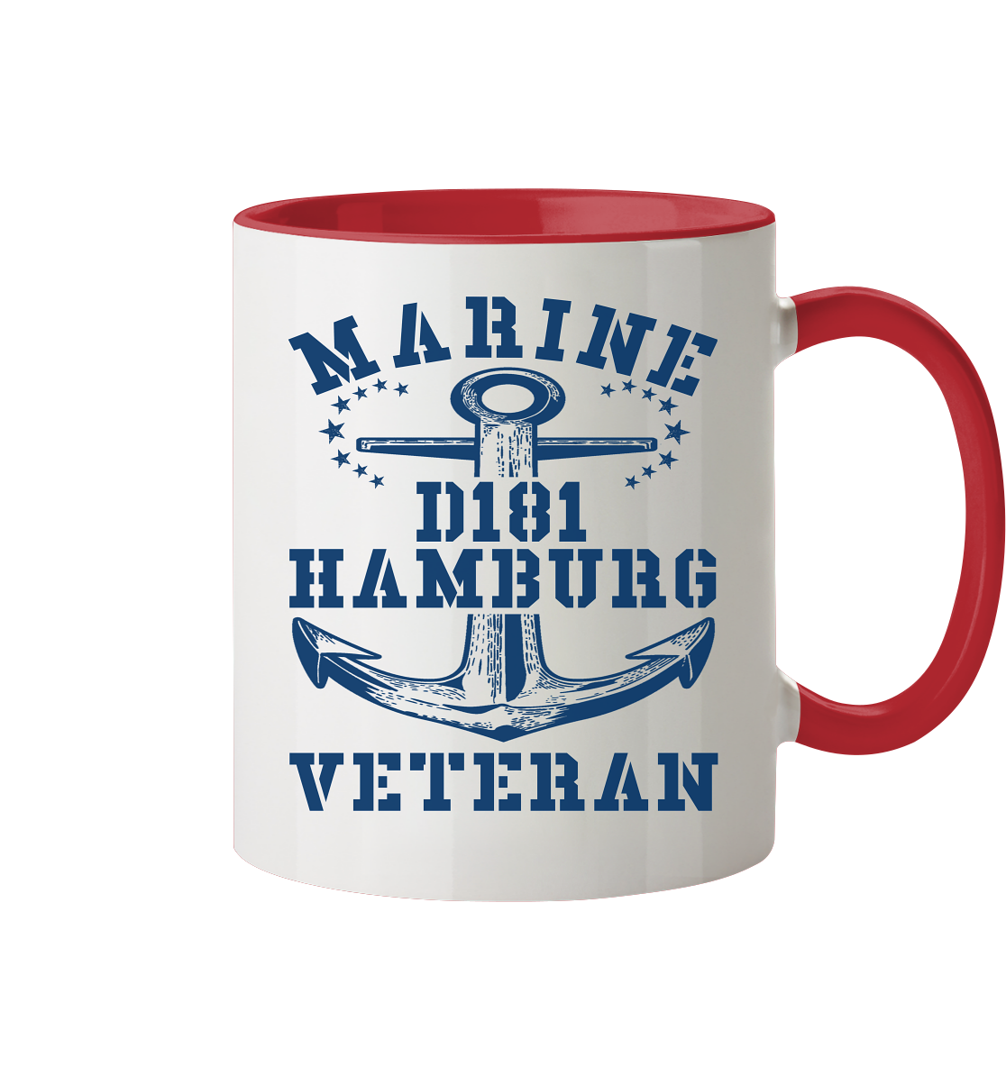 Zerstörer D181 HAMBURG Marine Veteran - Tasse zweifarbig