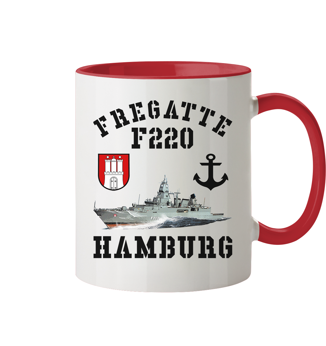 Fregatte F220 HAMBURG Anker - Tasse zweifarbig