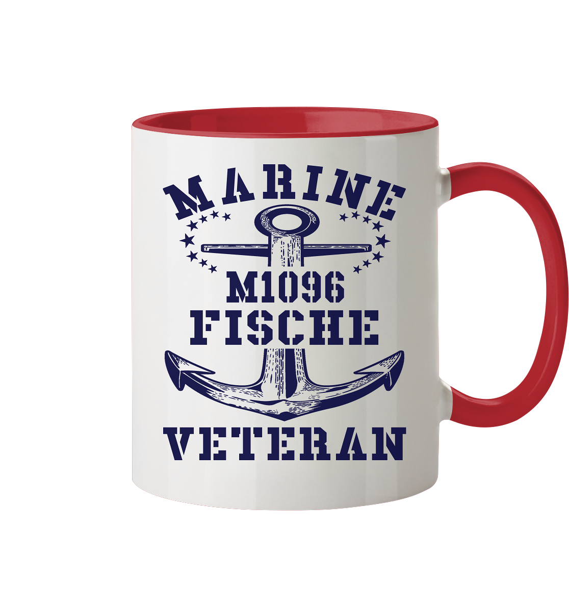 SM-Boot M1096 FISCHE Marine Veteran - Tasse zweifarbig