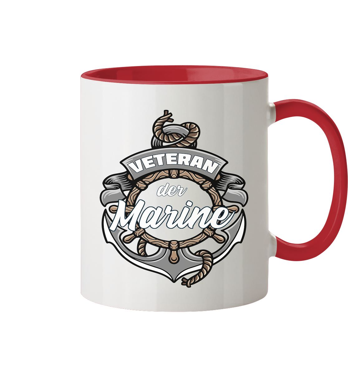 Veteran der Marine - Tasse zweifarbig