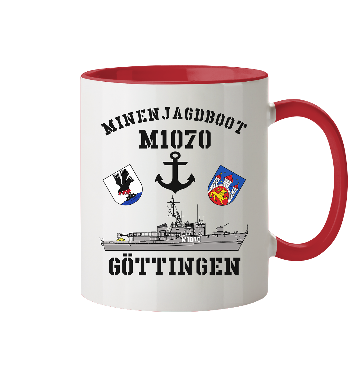 Mij.-Boot M1070 GÖTTINGEN Anker - Tasse zweifarbig