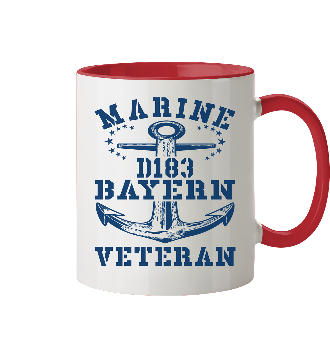 Zerstörer D183 BAYERN Marine Veteran - Tasse zweifarbig