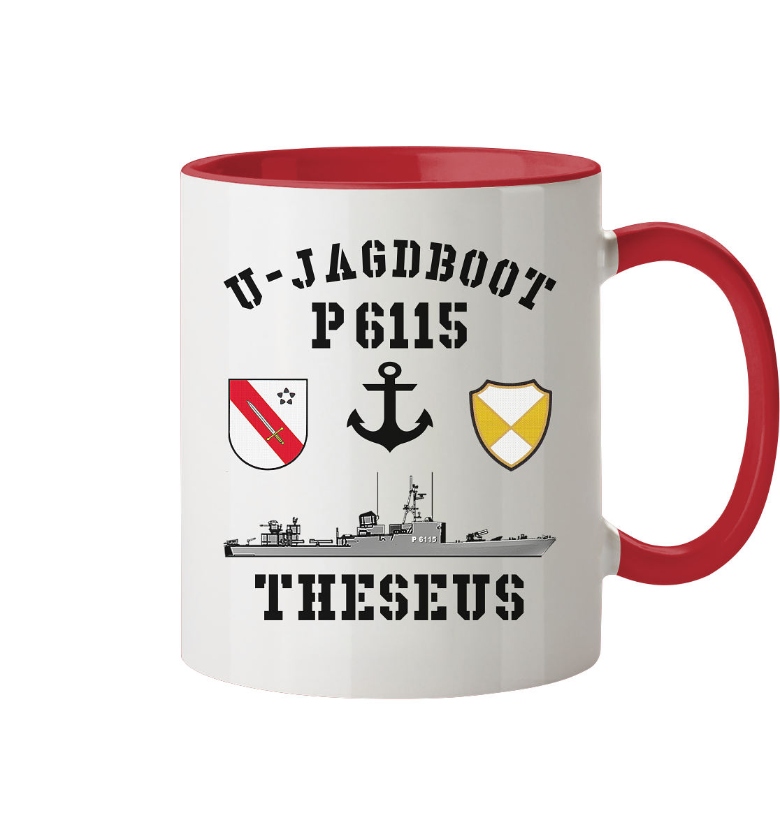 U-Jagdboot P6115 THESEUS Anker - Tasse zweifarbig