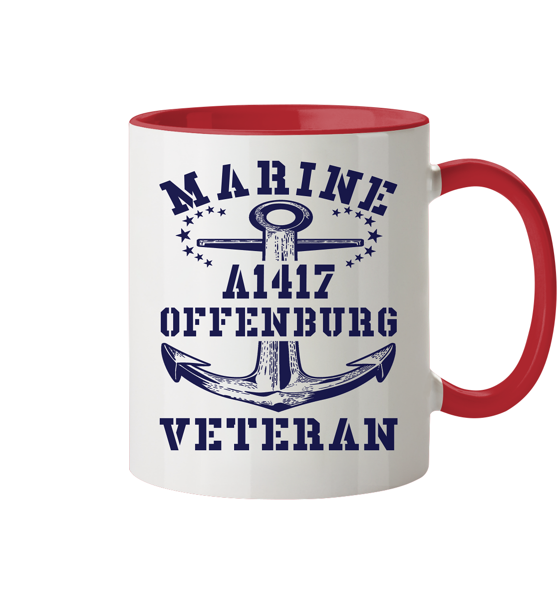 Troßschiff A1417 OFFENBURG Marine Veteran - Tasse zweifarbig