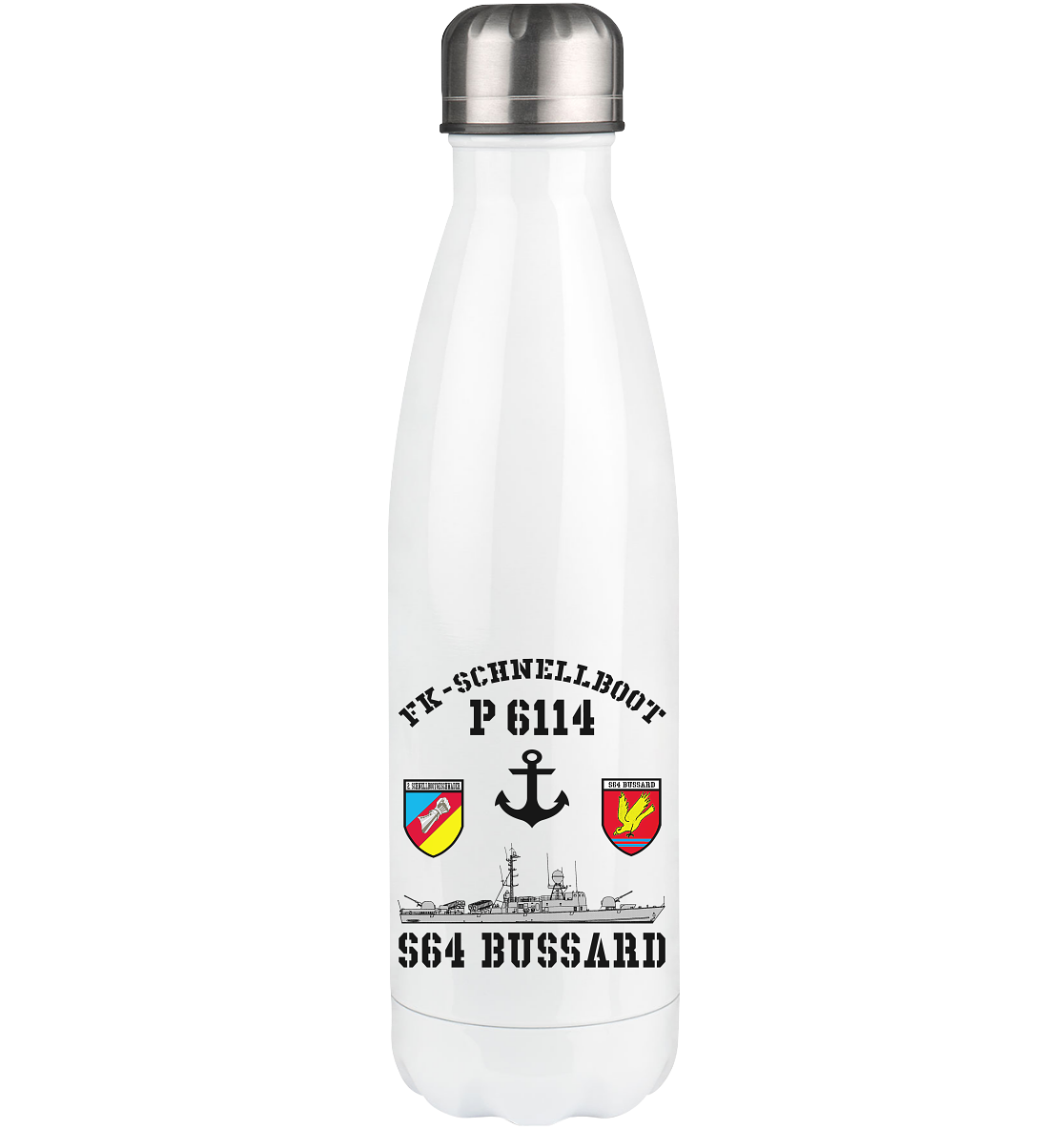 FK-Schnellboot P6114 BUSSARD 2.SG Anker - Thermoflasche 500ml