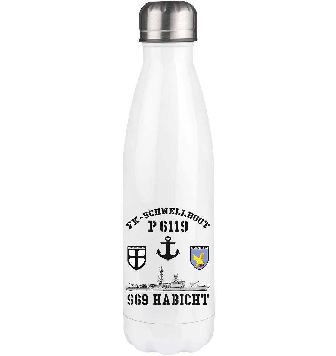 FK-Schnellboot P6119 HABICHT 7.SG Anker - Thermoflasche 500ml