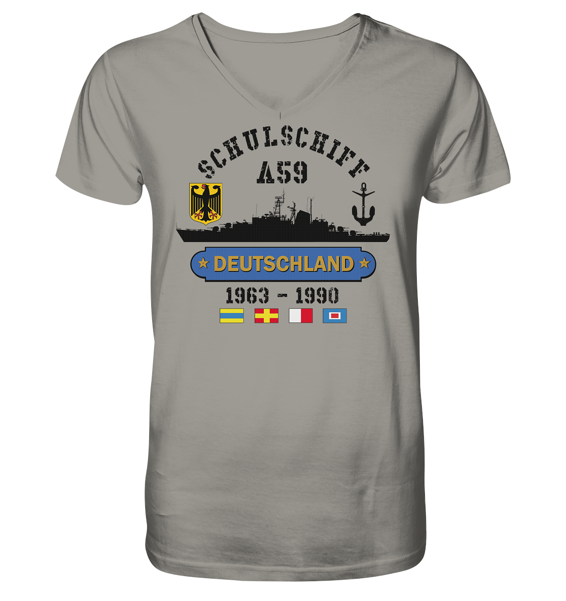 Schulschiff A59 DEUTSCHLAND - V-Neck Shirt